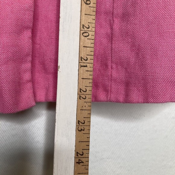 Talbots Womens Pink 100% Irish Linen Buttons Cardigan Jacket Blazer 3/4 Sleeve 2 - Picture 6 of 12